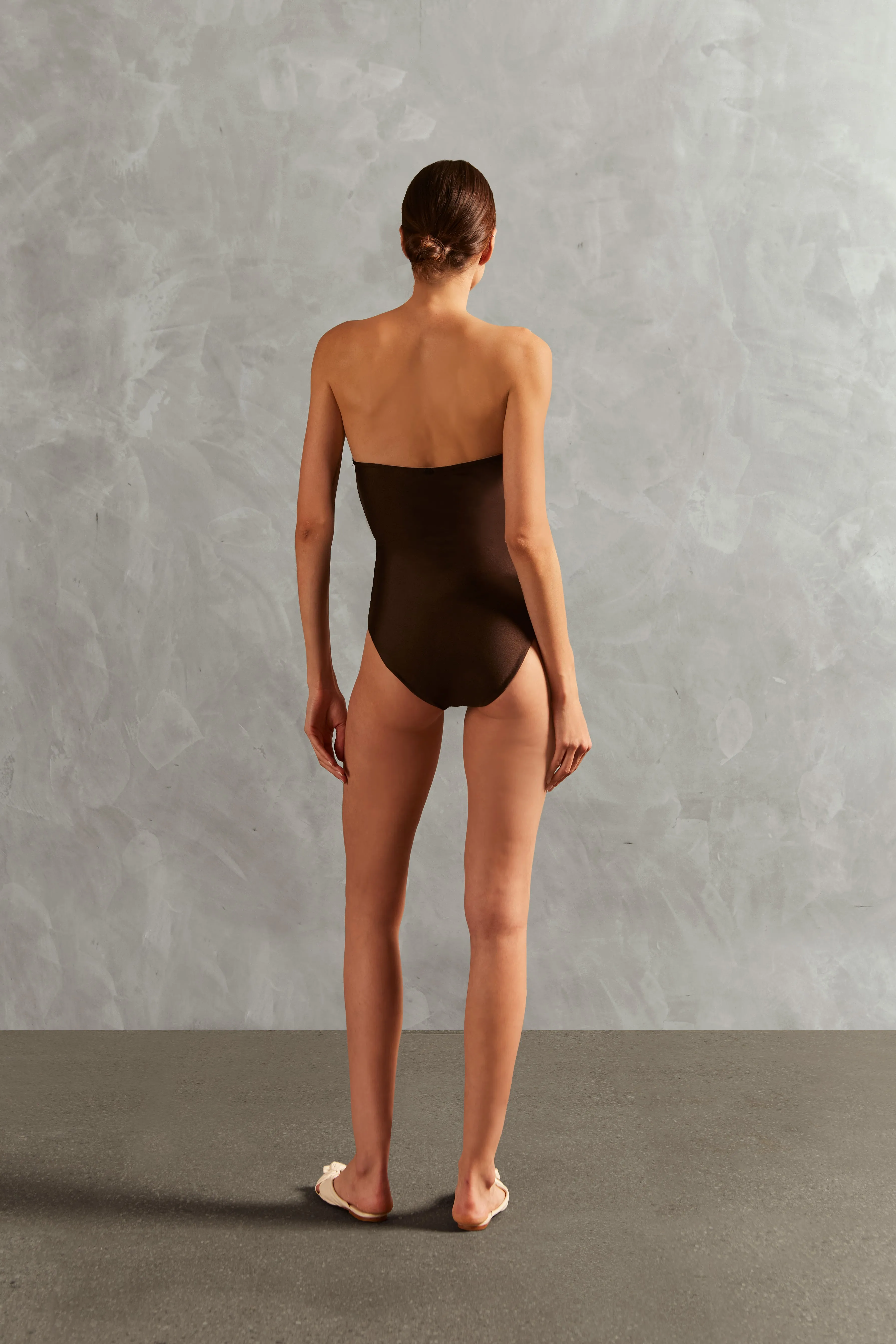 Waves Strapless Swimsuit