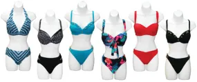 women's missy fashion two-piece swimsuits - sizes 32-38 & s-xl Case of 36