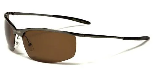 X-Loop Metal Polarised Semi-Rimless Driving Fishing sunglasses