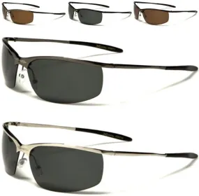 X-Loop Metal Polarised Semi-Rimless Driving Fishing sunglasses