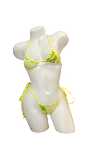 X9 Bikini: Citrus Camo (Thong Bottoms)